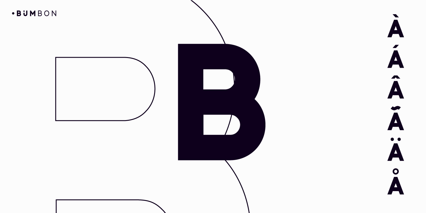 Przykład czcionki Bumbon Bold Italic